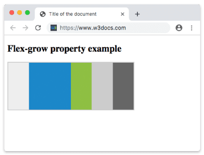 Propiedad CSS flex-grow