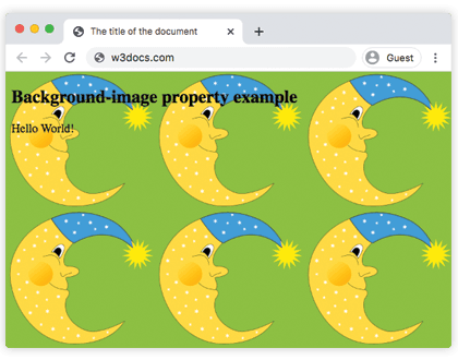 Propiedad CSS background-image
