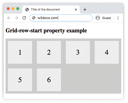 CSS grid-row-start con el valor predeterminado auto