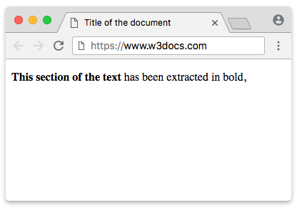 ejemplo de la etiqueta b