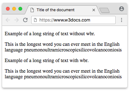 ejemplo de etiqueta wbr