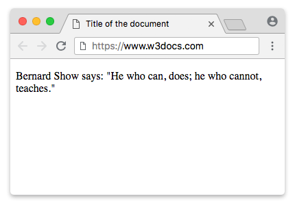 ejemplo de la etiqueta q
