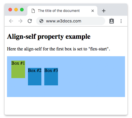 Propiedad CSS align-self
