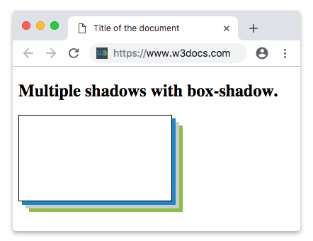 Múltiples sombras con la propiedad box-shadow