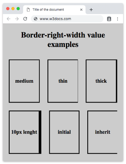 Propiedad CSS border-right-width