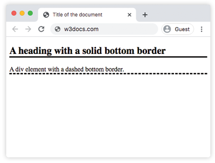 Propiedad CSS border-bottom-style