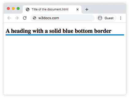 Propiedad CSS border-bottom-color