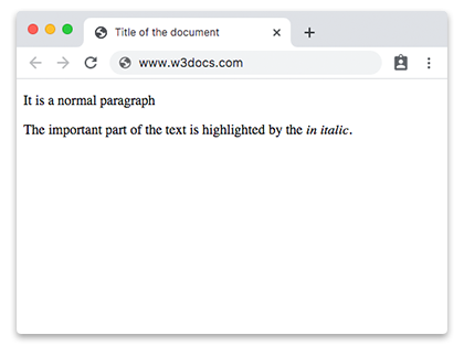 ejemplo de etiqueta em